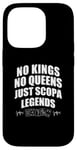 Coque pour iPhone 14 Pro No Kings No Queens Just Scopa Legends Jeux de cartes drôles Scopa