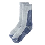 Black Shag Merino Crew Socks Blue M