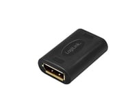 Logilink - Displayport-Adapter - Displayport (W) Till Displayport (W) - Displayport 1.4 - Stöd För 8K 60 Hz (7680 X 4320) - Svart