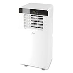 Suntec Climatiseur Mobile CoolFixx 2.0 Eco - Climatiseur Portable, Déshumidificateur, Ventilateur, 7000 BTU/h, 2,1 KW, Pour max. 25 M2, Minuterie Programmable, Télécommande, Tuyau d'évacuation