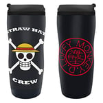 Close Up One Piece Tumbler Luffy D. Monkey Mug noir imprimé 100% plastique