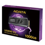 ADATA 1TB Legend 970 Gen5 M.2 NVMe SSD, 2280, PCIe 5.0, 3D NAND, R/W 9500/8500 MB/s, Active Heat Dissipation