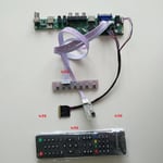 LP156WH4-TLC1 Kit de pilote de contrôleur LCD TV, panneau LVDS, écran 15.6 "", avec télécommande, HDMI, VGA, USB, AV, pour LP156WH4, 40 broches, 1366x768