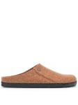 Birkenstock Zermatt Felt Wider Fit Slippers - Toffee Melange - Brown, Brown, Size 4, Women