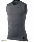 Nike Débardeur Homme Trining Compression Mock A Ras-Du-Cou - 091 (Gris)