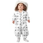 Lictin Gigoteuse Hiver - Gigoteuse Manche Longue 2.0 Tog, Gigoteuse Bebe Fille Garcon en Coton, Turbulette Hiver 12-36 Mois