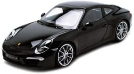 WELLY - Voiture sportive PORSCHE 911 Carrera S de 2012 de couleur noire - 1/1...