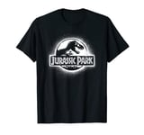 Jurassic Park All White Spray Paint Stencil Movie Logo T-Shirt