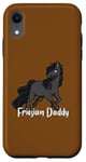 Coque pour iPhone XR Amoureux des chevaux - Friesian Daddy