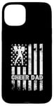 iPhone 15 Plus Cheer Dad Cheerleading American Flag Fathers Day Cheerleader Case