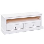 Inter Link - Meuble TV - Console TV - Commode TV - Pin massif - blanc laqué - Provence 3