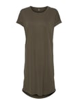 Cukajsa T-Shirt Dress Knälång Klänning Khaki Green Culture