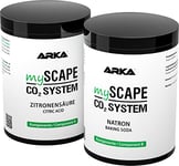 ARKA mySCAPE-CO2 Refiller | Set de Recharge pour système mySCAPE-CO2 | Composant A : Acide citrique & Composant B : Bicarbonate de soude | Aquarium d'eau Douce Aquascaping