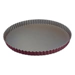 Gobel 226342 Moule à Tarte Rond Cannelé Anti-Adhérent Fond Fixe 30 cm