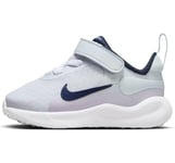 Nike Revolution 7 Sneaker, Football Grey Midnight Navy Lilac Bloom, 22 EU