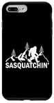 Coque pour iPhone 7 Plus/8 Plus Explorez l'aventure Silhouette de Sasquatch en plein air