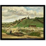 Vincent Van Gogh The Hill Of Montmartre With Stone Quarry Unframed Wall Art Print Poster Home Decor Premium