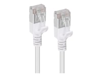 Microconnect - Nettverkskabel - Rj-45 (Hann) Til Rj-45 (Hann) - 1 M - U/Ftp - Cat 6A - Halogenfri, Uten Hindringer, Slank - Hvit