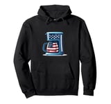 Patriotic coffee bean and maker costume Pullover Hoodie