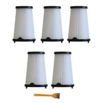 5-pack Filter Kompatibel med Electrolux Aeg Aef150, Kompatibel med Alla Aeg Ergorapido Cx7-2 (FMY) black  white