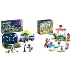 LEGO Friends Le Camping-Car d’Observation des Étoiles, Jouet pour Enfants, Filles et Garçons & 41753 Friends La Crêperie, Jouet Créatif pour Filles et Garçons Dès 6 Ans