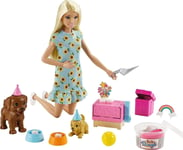 Coffret poupée Barbie spécial anniversaire du chiot - Mattel