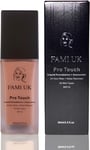 FAMI UK Pro Touch Liquid Foundation - Soft Matte Formula/Cruelty-Free, Skin-True