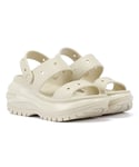 Crocs Classic Mega Crush WoMens Bone Sandals - Beige - Size UK 6