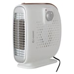 Greenice - Résistance Chauffage + Ventilateur 500W Blanc