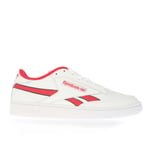 Reebok Mens Classics Club C Revenge Trainers in White red Leather (archived) - Size UK 9