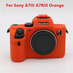 Étui en silicone souple pour appareil photo Sony A7R4 A7R5 A7figured A7R3 A7Inter A7ltA7R II III IV V figuré - Type A7R3 A7RIII Orange