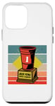 Coque pour iPhone 12 mini Beer Pong Champion Party Game Art Amusant et Coloré Doré