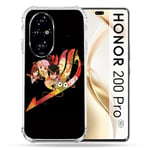 Cokitec Coque Renforcée pour Honor 200 Pro 5G Manga Fairy Tail Logo Noir