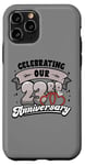 Coque pour iPhone 11 Pro 23e anniversaire de mariage Célébration de 23 années