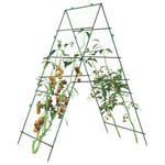 Trädgårdsspaljéer för klätterväxter 4 st A-ram stål