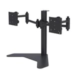 Dual Screen Freestanding Desk Stand for 17" - 32" Monitors - PMVDESKTOPDUAL