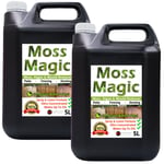 10l Moss Magic - Moss, Algae & Mould Remover/killer (patio,path,garden & More)