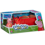 Peppa Pig Weebles - Push-Along Wobbily Car with Peppa Figure