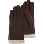 Gants Isotoner  Gants Femme Cuir velours fourré Marron