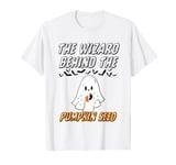 The Wizard behind The Pumpkin Seed Halloween Pregnancy Man T-Shirt