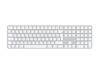 Apple Magic Keyboard With Touch Id And Numeric Keypad - Tangentbord - Usb-C - Trådlös - Bluetooth - Qwerty - Ryska - Vita Tangenter