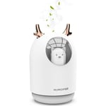 Mezheng - Humidificateur d'air bébé Chambre Ultrasonique Silencieux avec Diffuseur d'huiles Essentielles 7 Couleurs de Lumière 12 Hd'arrêt