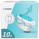 Wessper® AQUAMAX Alkaline Cartouche Filtrante pour Carafe - Compatible avec BRITA Maxtra, AmazonBasics, FilterLogic - Pack 10