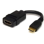 StarTech.com 5in Mini HDMI to HDMI Adapter - 4K High Speed HDMI Adapter - 4K 30H