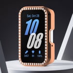 PC Diamond Inlaid Case Smartwatch Protective Shell for Samsung Galaxy Fit 3