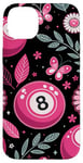 iPhone 14 Plus Retro Pink Lucky Disco 8 Ball For Women Case