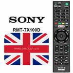 Genuine UK Sony Smart TV Remote Control RMT-TX100D / RMTTX100D