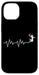 Coque pour iPhone 14 Ballon de basket Battement de coeur Cadeau Joueur de Basketball