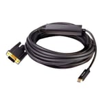 5m Club 3D CAC-1512 USB Type C to VGA Active Cable, Male to Male, Up-to Full HD