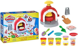 Play-Doh Kitchen Creations Pizza Oven Playset with 6 Cans of Modeling Compound 